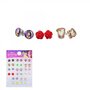 Voir la diapositive 1 : SC CRYSTAL Lot de 16 paires de Boucles d'oreilles Disney - Princesses