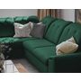 Voir la diapositive 4 : BEST MOBILIER Paul - canapé d'angle gauche - 5 places - convertible avec coffre et têtières - en tissu