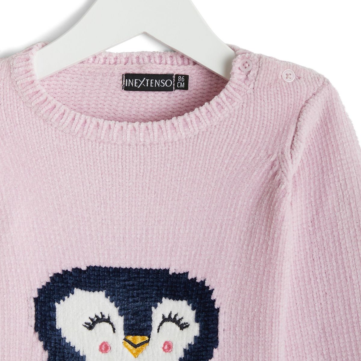 IN EXTENSO Pull laine pingouin bébé fille