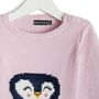 Voir la diapositive 2 : IN EXTENSO Pull laine pingouin bébé fille