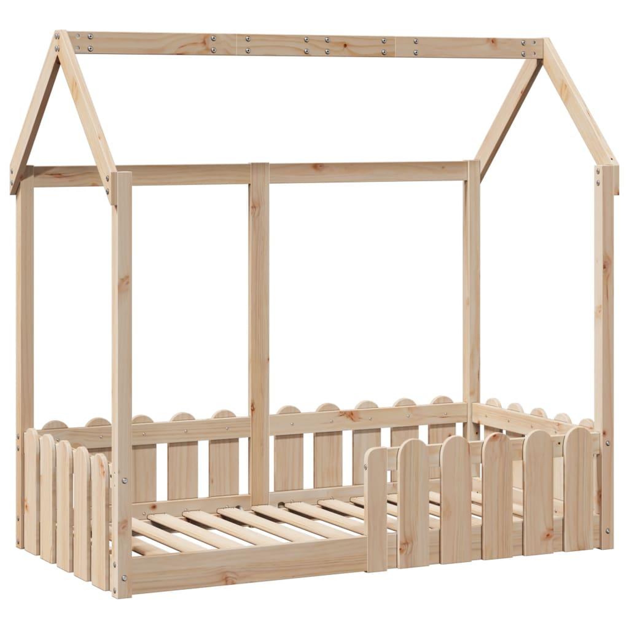 Voir la diapositive 3 : VIDAXL Cadre de lit d'enfants forme de maison sans matelas pin massif