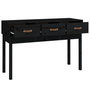 Voir la diapositive 4 : VIDAXL Table console Noir 114x40x75 cm Bois massif de pin