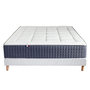 Voir la diapositive 5 : IDLITERIE Ensemble Matelas Ressort 7 zones + Mémoire de forme + Sommier KING STYLE Fabriqué en France