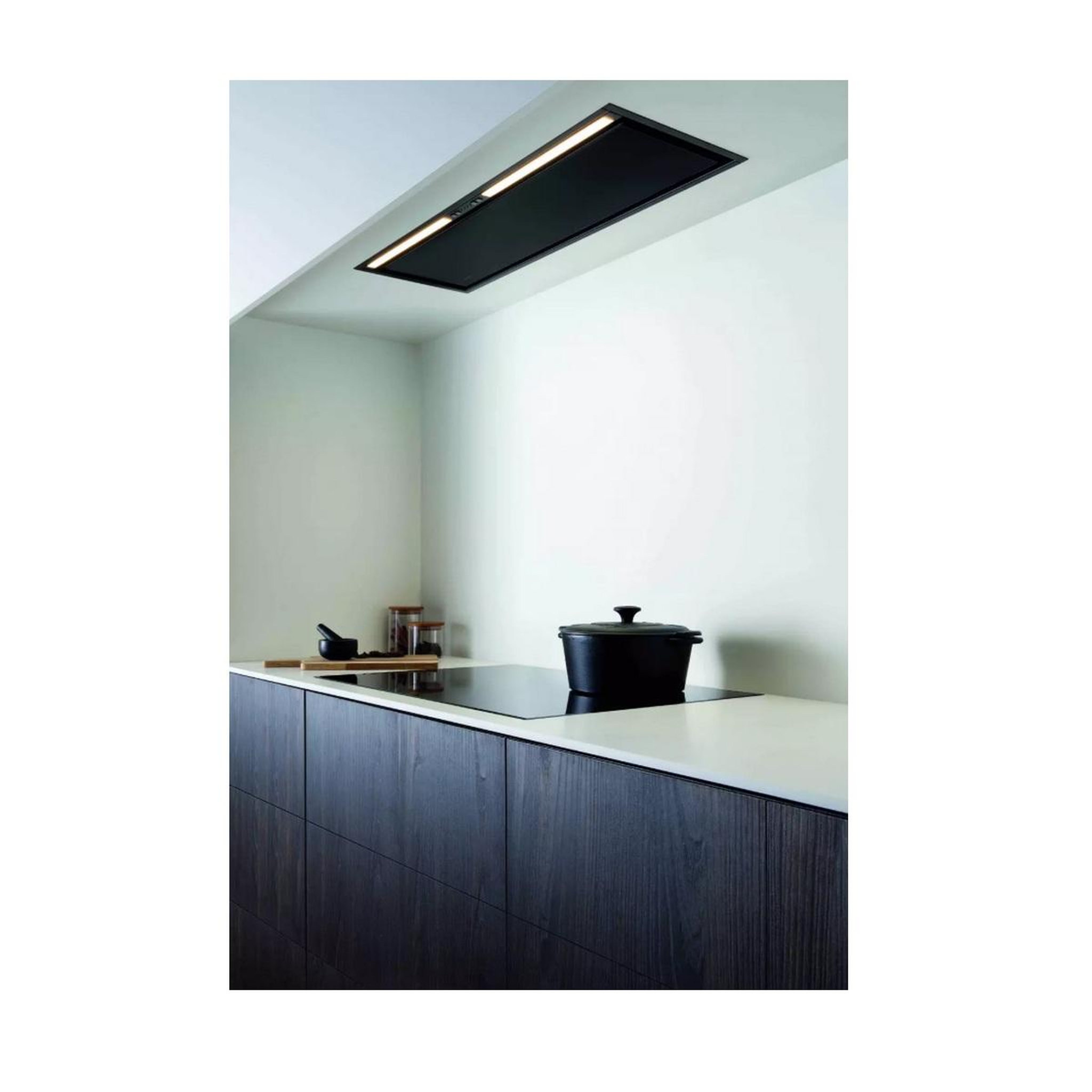 Voir la diapositive 4 : Novy Hotte encastrable CRYSTAL 26082  90cm Verre Noir