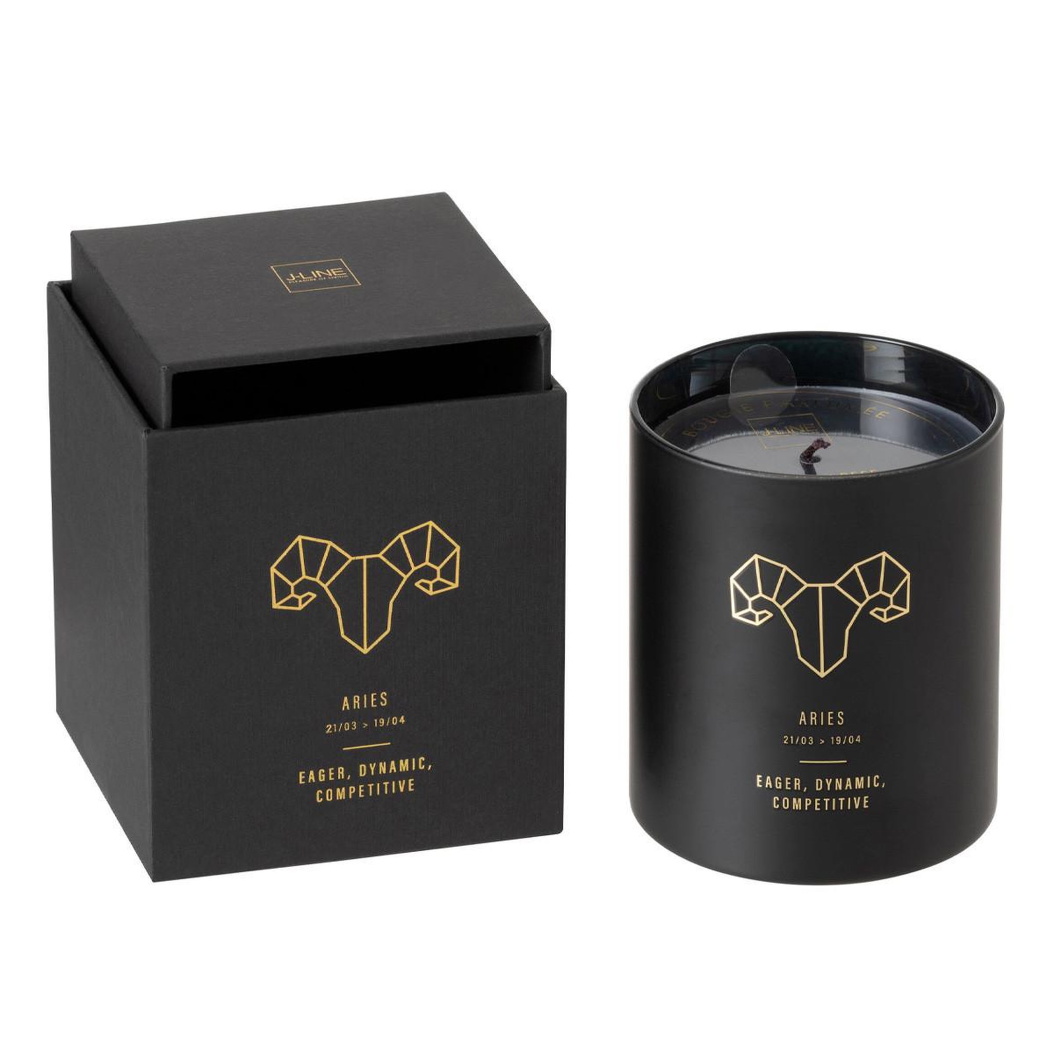 Voir la diapositive 1 : J-LINE Bougie parfumée  bélier  10cm rainbow reef