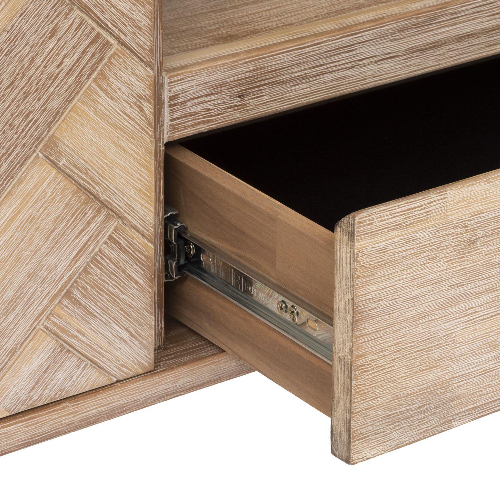 Voir la diapositive 4 : ATMOSPHERA Meuble tv 2 portes et 1 tiroir aeris en bois - beige