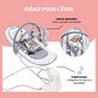 Voir la diapositive 4 : BABYMOOV Balancelle multifonctions Swoon Light 