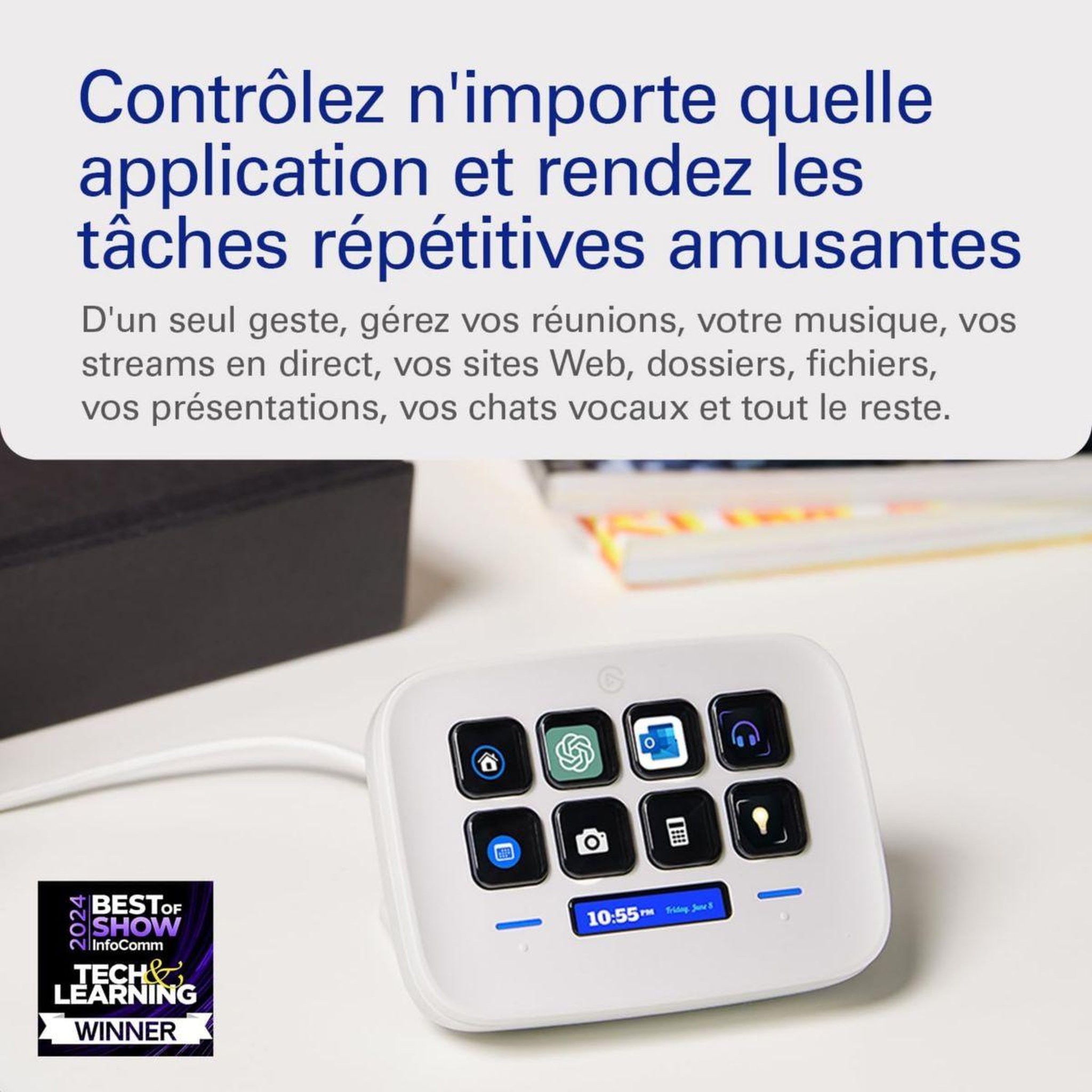 Voir la diapositive 3 : ELGATO GAMING Boitier de contrôle stream deck neo