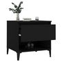 Voir la diapositive 5 : VIDAXL Tables d'appoint 2 pcs Noir 50x46x50 cm Bois d'ingenierie