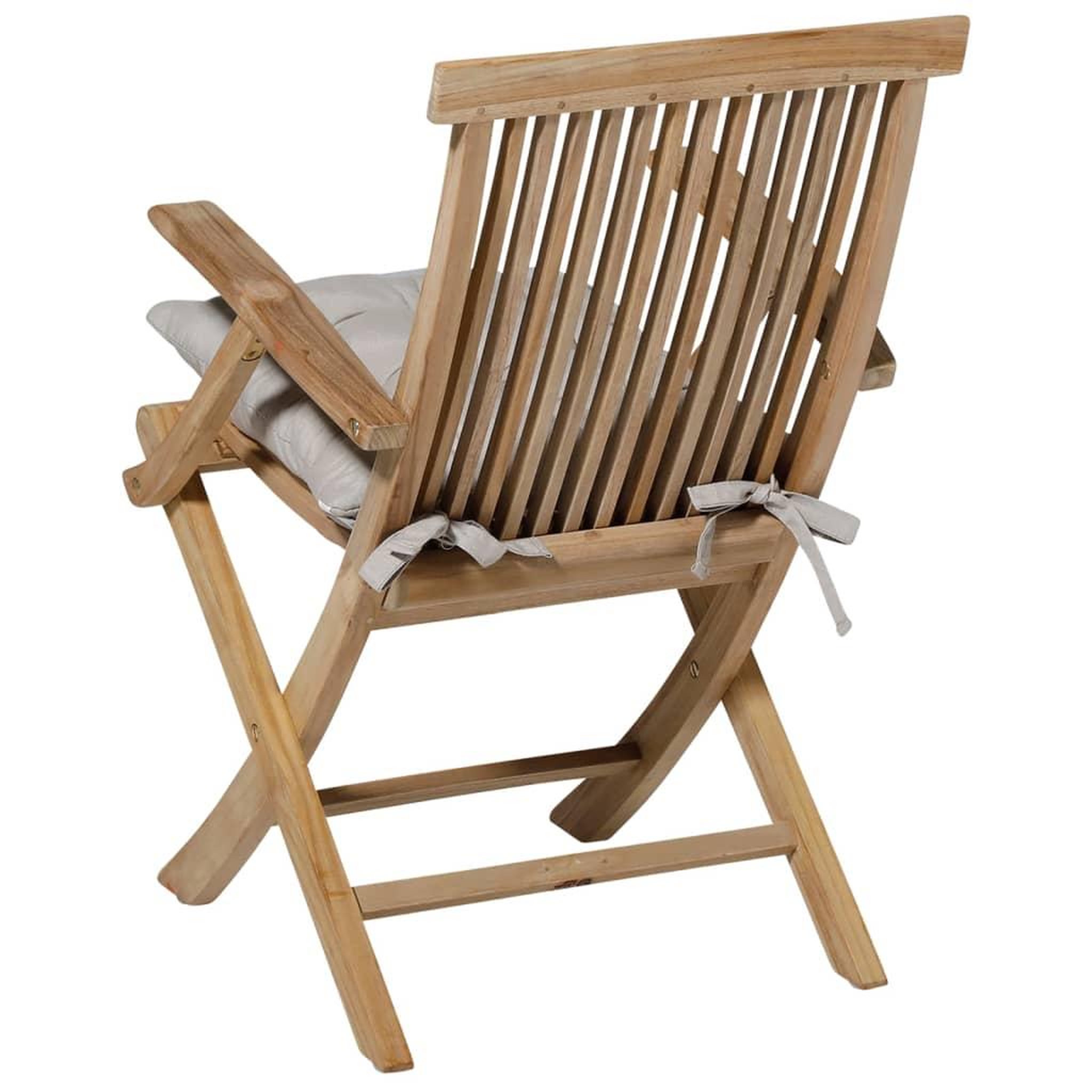 Voir la diapositive 5 : MADISON Galette de chaise de jardin Toscane Panama Linnen 46 x 46 cm