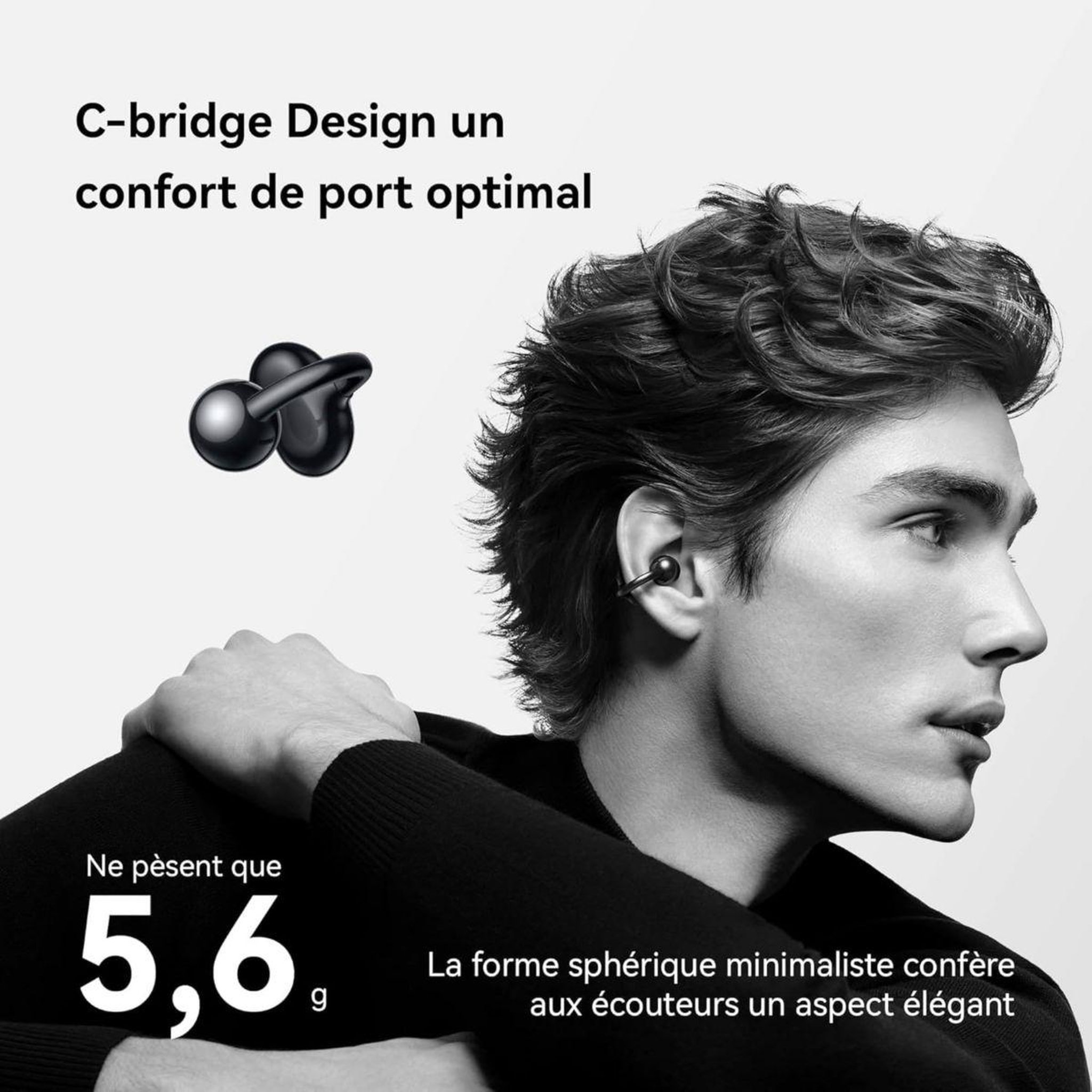 Voir la diapositive 3 : HUAWEI Ecouteurs FreeClip Violet