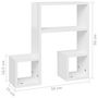 Voir la diapositive 6 : VIDAXL Etageres murales 2pcs blanc brillant 50x15x50cm bois ingenierie