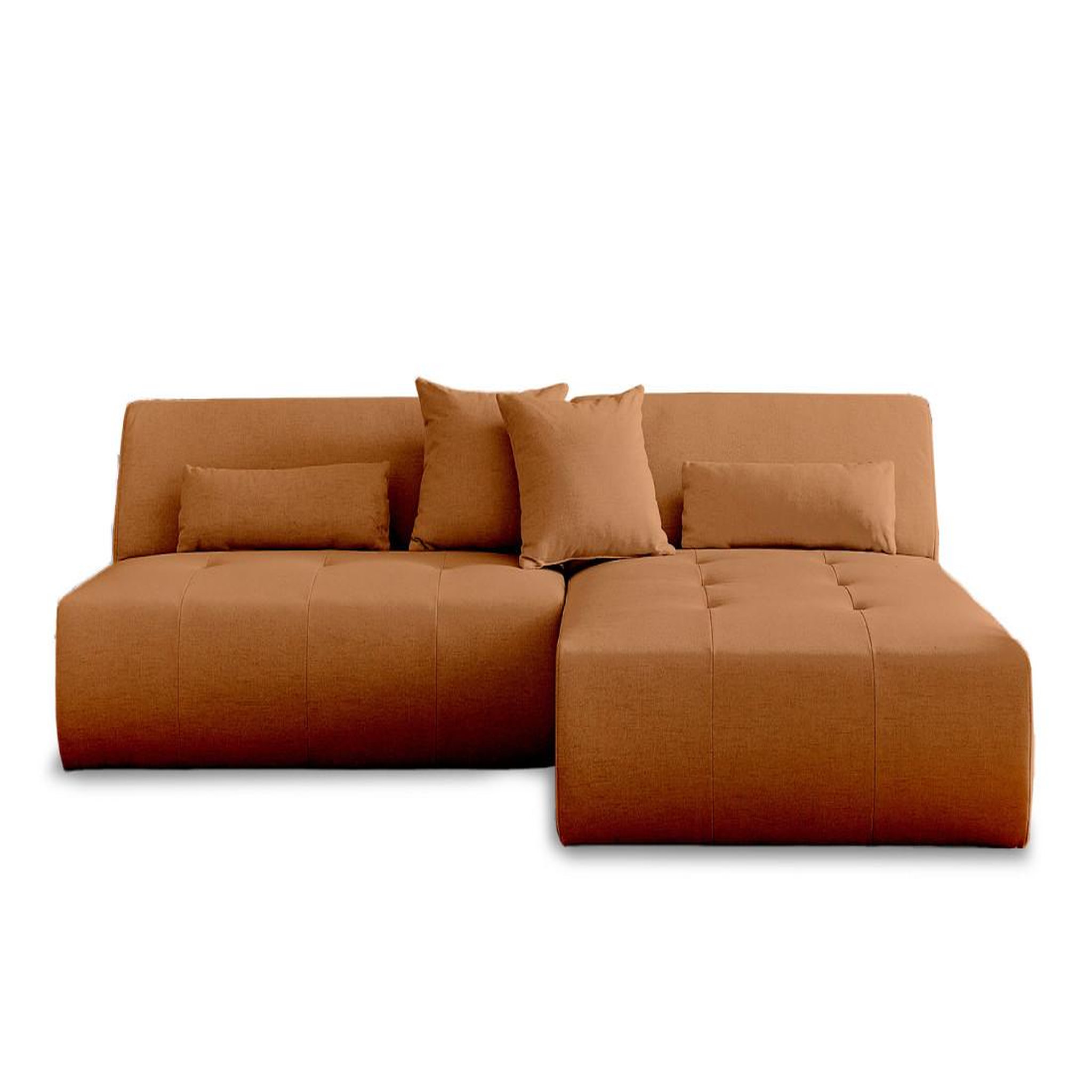 Voir la diapositive 1 : LISA DESIGN Onyx - canapé modulable d'angle réversible 4 places - en tissu