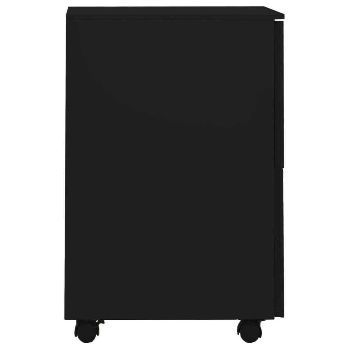 VIDAXL Classeur mobile Noir 39x45x67 cm Acier