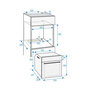 Voir la diapositive 4 : Beko Four intégrable multifonction 80l 60cm a pyrolyse inox/noir - bvm35400xps