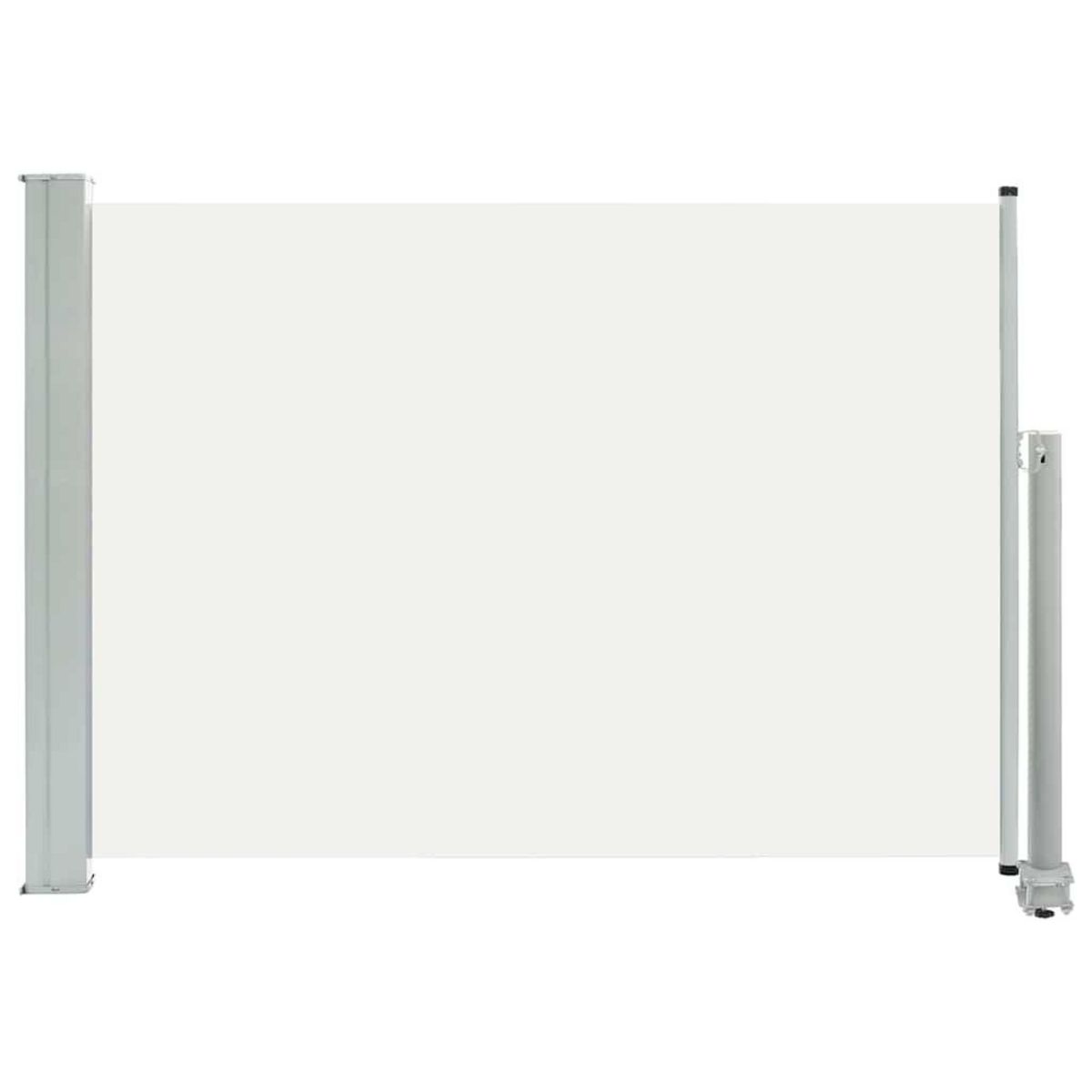 VIDAXL Auvent lateral retractable de patio 80x300 cm Creme