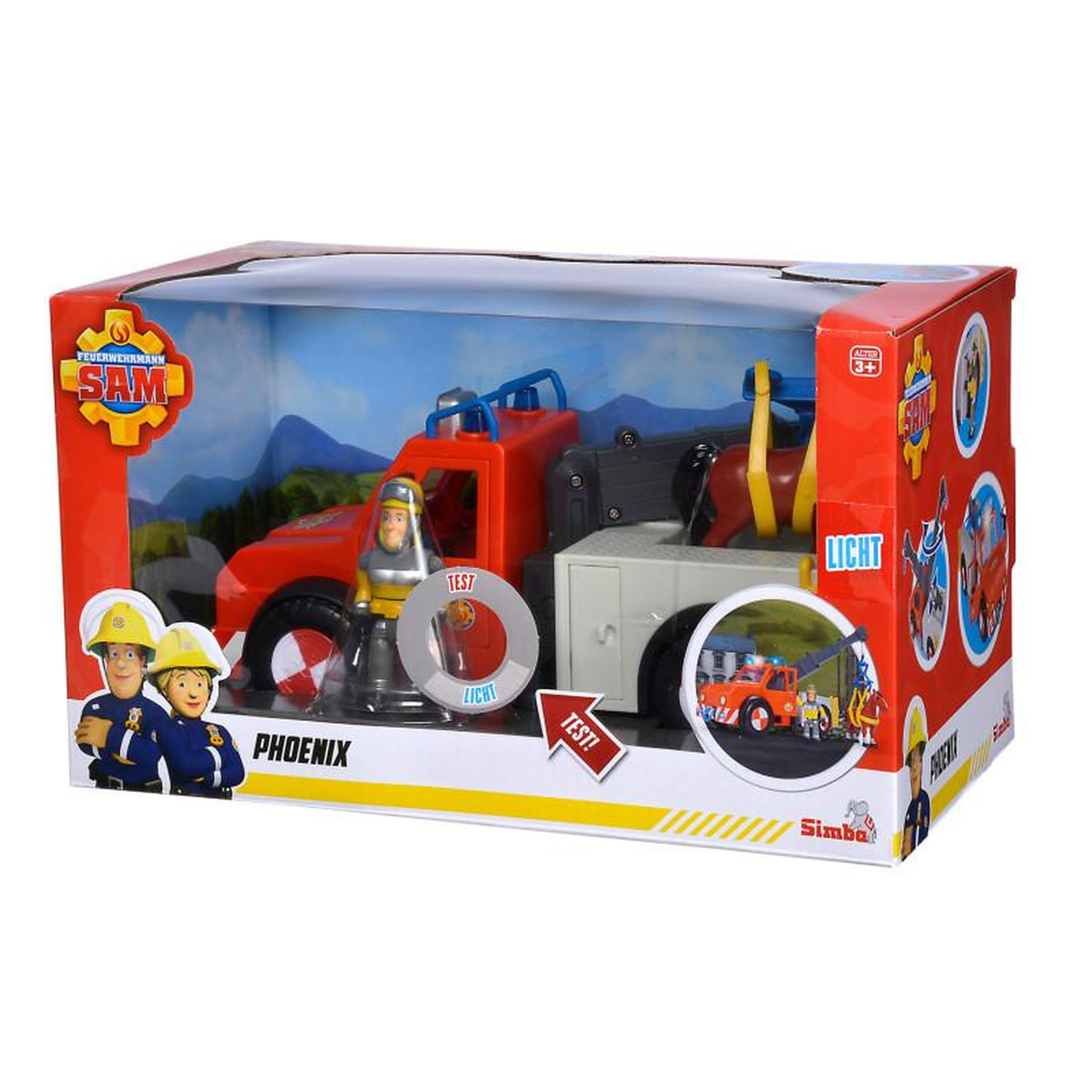 Voir la diapositive 2 : SIMBA Simba - Fireman Sam Phoenix Tow Truck with Horse 109252575