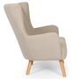Voir la diapositive 3 : Paris Prix Fauteuil Scandinave  Jay  94cm Beige