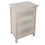 Voir la diapositive 1 : ATMOSPHERA Commode Vintage 3 Tiroirs  Hina  80cm Blanc