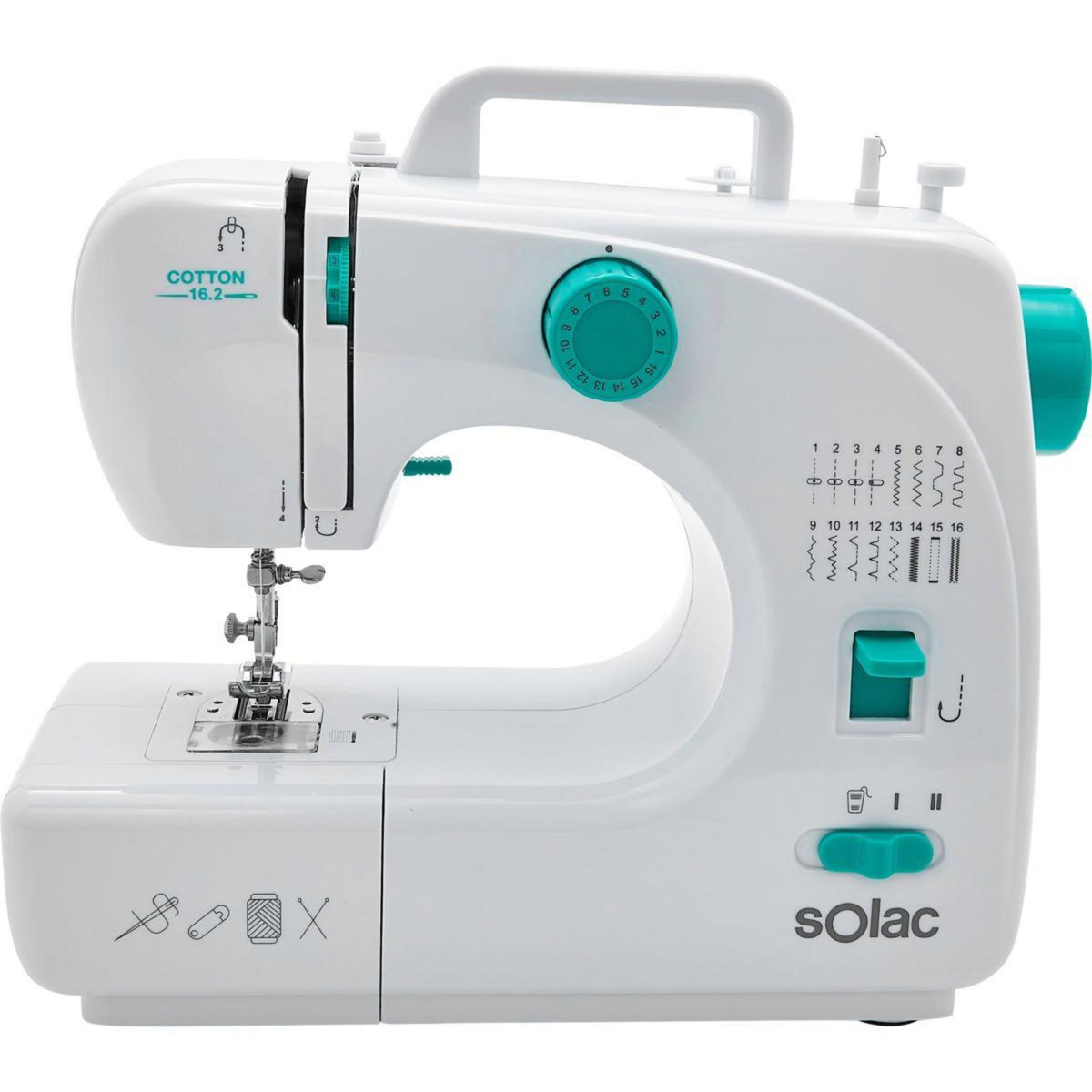 SOLAC Machine à coudre Cotton 13.2 SW8231