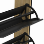 Voir la diapositive 6 : ID MARKET Meuble à chaussures 24 paires BOSTON 4 portes design industriel