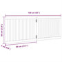 Voir la diapositive 6 : VIDAXL Barriere pour chien pliable 2 panneaux 160 cm bois de peuplier
