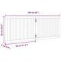 Voir la diapositive 6 : VIDAXL Barriere pour chien pliable 2 panneaux 160 cm bois de peuplier