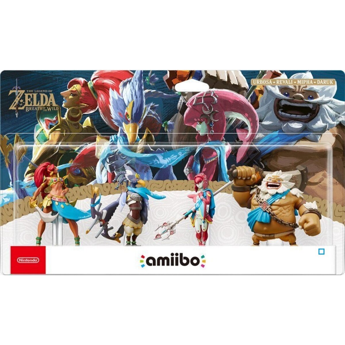 NINTENDO Pack 4 figurines amiibo Daruk + Mipha + Revali + Urbosa