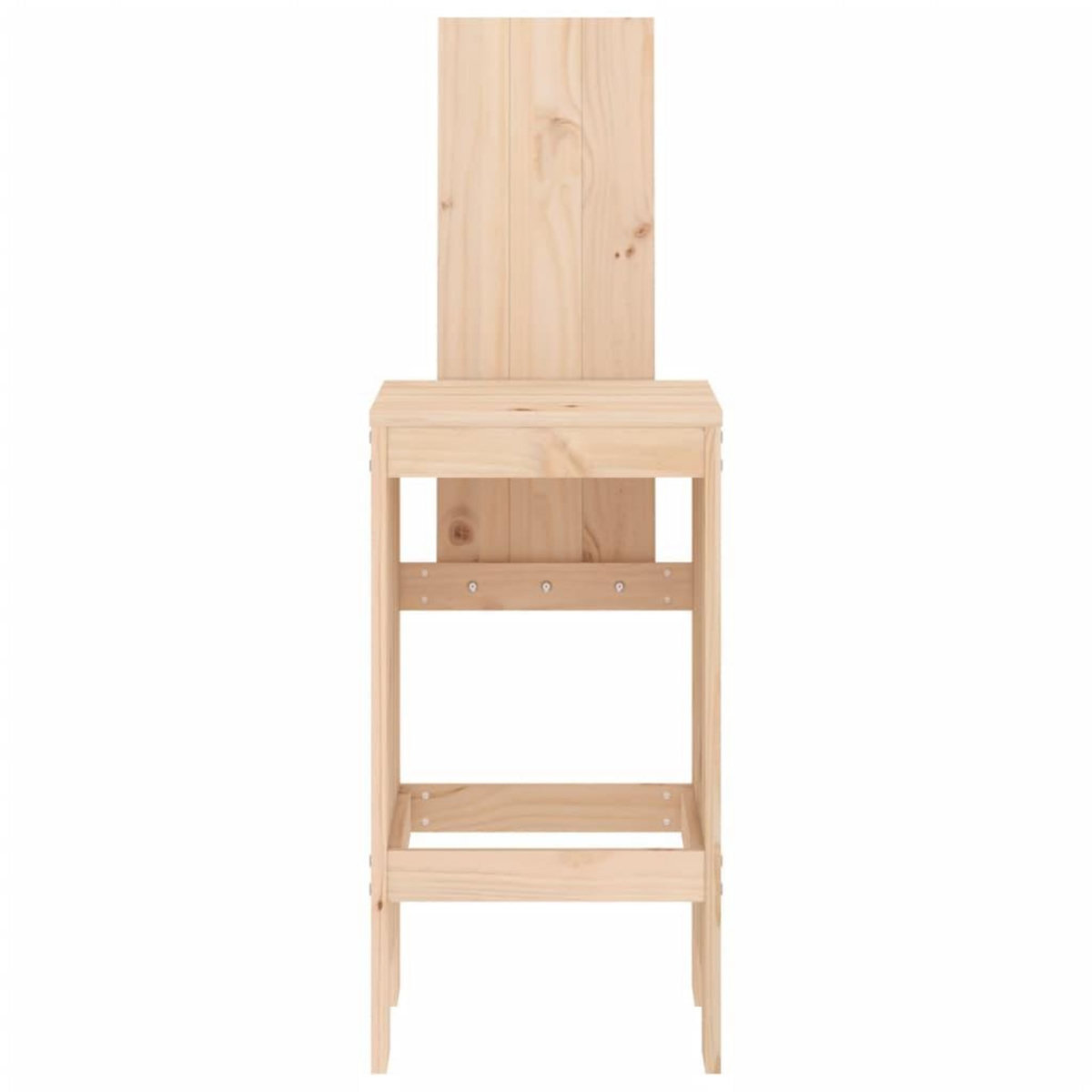 VIDAXL Tabourets de bar lot de 2 40x42x120 cm bois massif de pin
