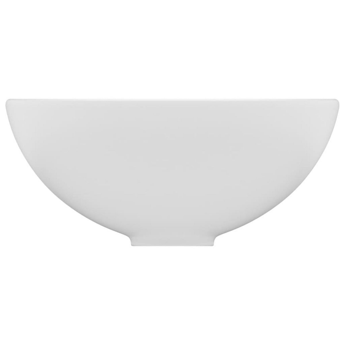 VIDAXL Lavabo rond de salle de bain Blanc mat 32,5x14 cm Ceramique