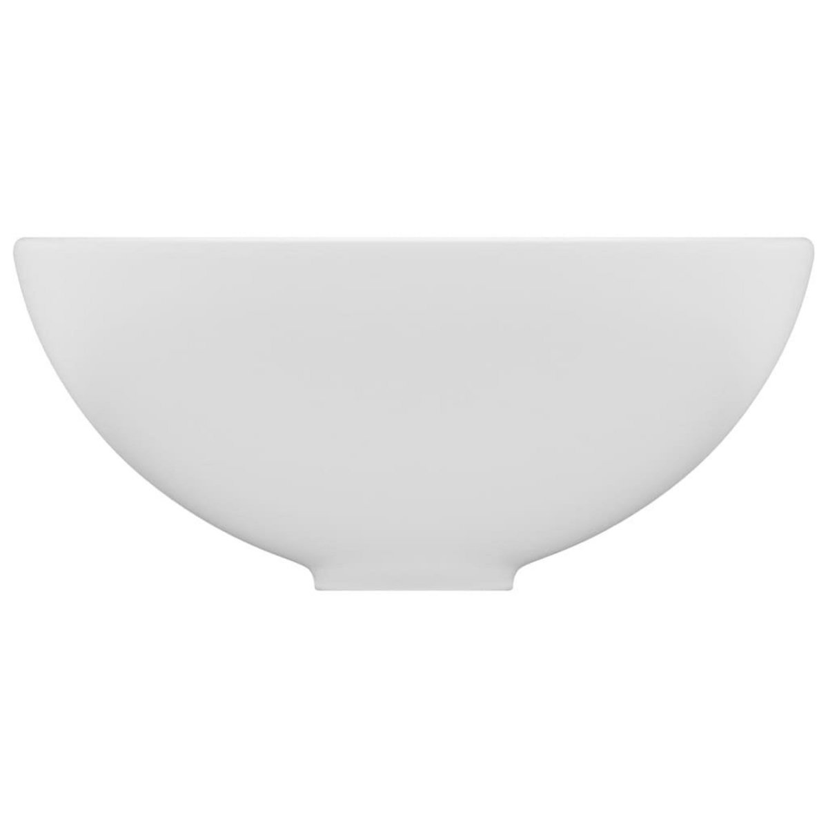 VIDAXL Lavabo rond de salle de bain Blanc mat 32,5x14 cm Ceramique