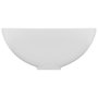 Voir la diapositive 4 : VIDAXL Lavabo rond de salle de bain Blanc mat 32,5x14 cm Ceramique