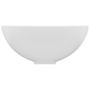 Voir la diapositive 4 : VIDAXL Lavabo rond de salle de bain Blanc mat 32,5x14 cm Ceramique