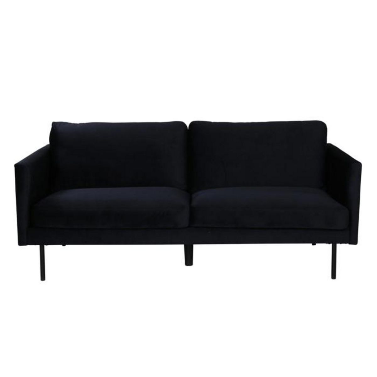 Paris Prix Canapé 2 Places en Velours  Zoom  180cm Noir