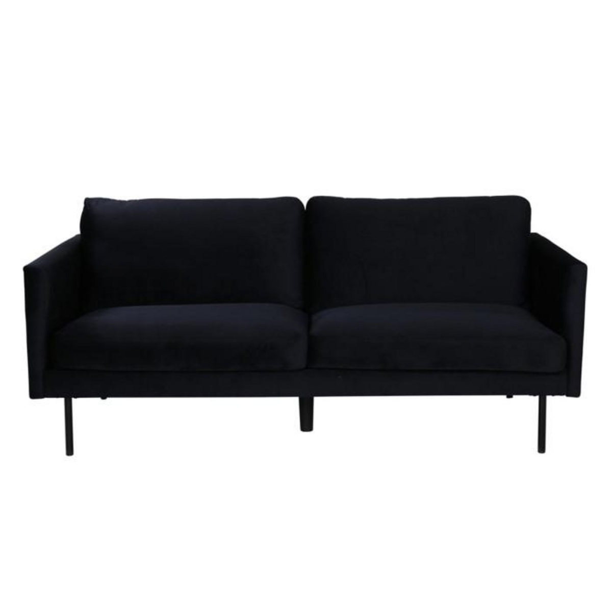 Paris Prix Canapé 2 Places en Velours  Zoom  180cm Noir