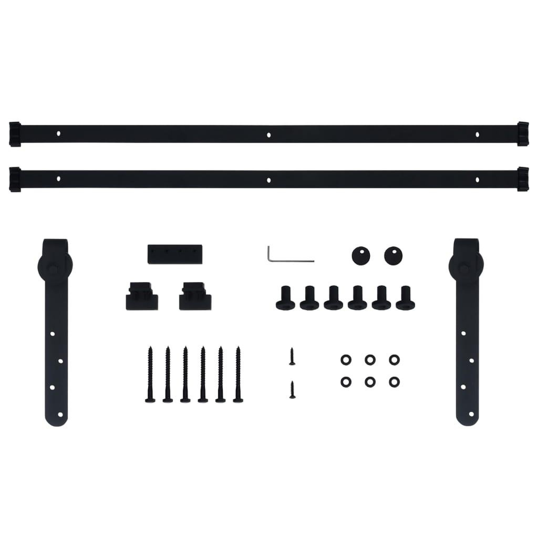 Voir la diapositive 5 : VIDAXL Kit mini de porte d'armoire coulissante Acier au carbone 200 cm
