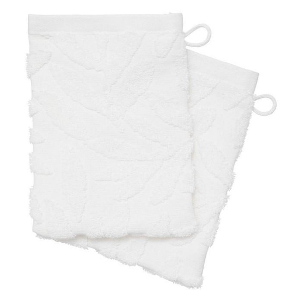 ATMOSPHERA Lot de 2 Gants de Toilette  Tencel  15x21cm Blanc