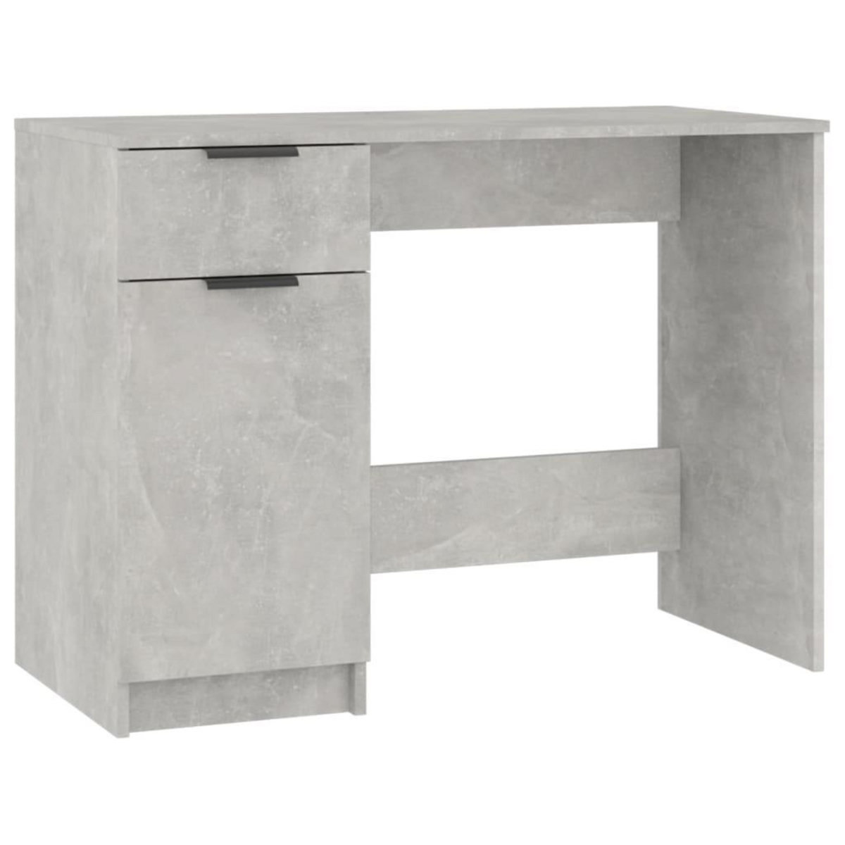 VIDAXL Bureau Gris beton 100x50x75 cm Bois d'ingenierie