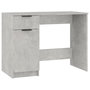 Voir la diapositive 2 : VIDAXL Bureau Gris beton 100x50x75 cm Bois d'ingenierie