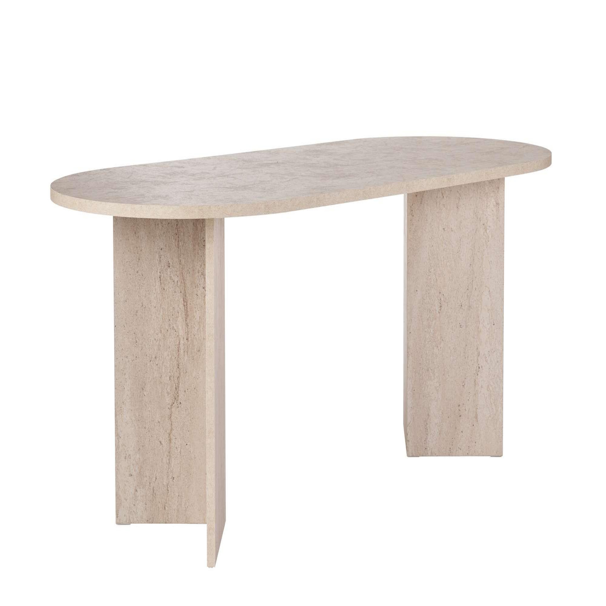Voir la diapositive 4 : Habitat et Jardin Table à manger en bois  sabella  200 x 90 x 75 cm - travertin