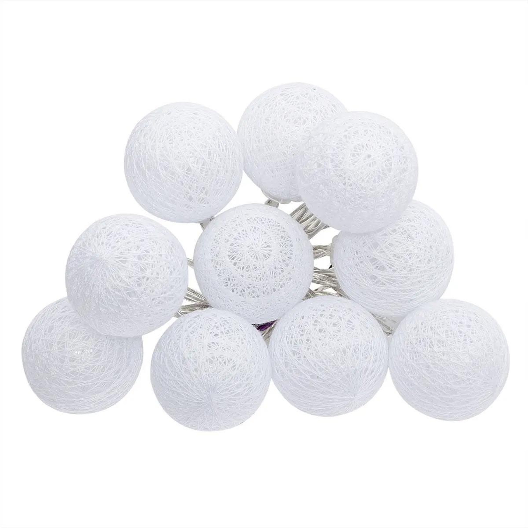 ATMOSPHERA Guirlande led  16 mini boules  240cm blanc