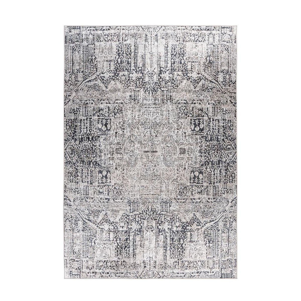 Paris Prix Tapis Vintage à Poils Plats  Rhodin  Gris