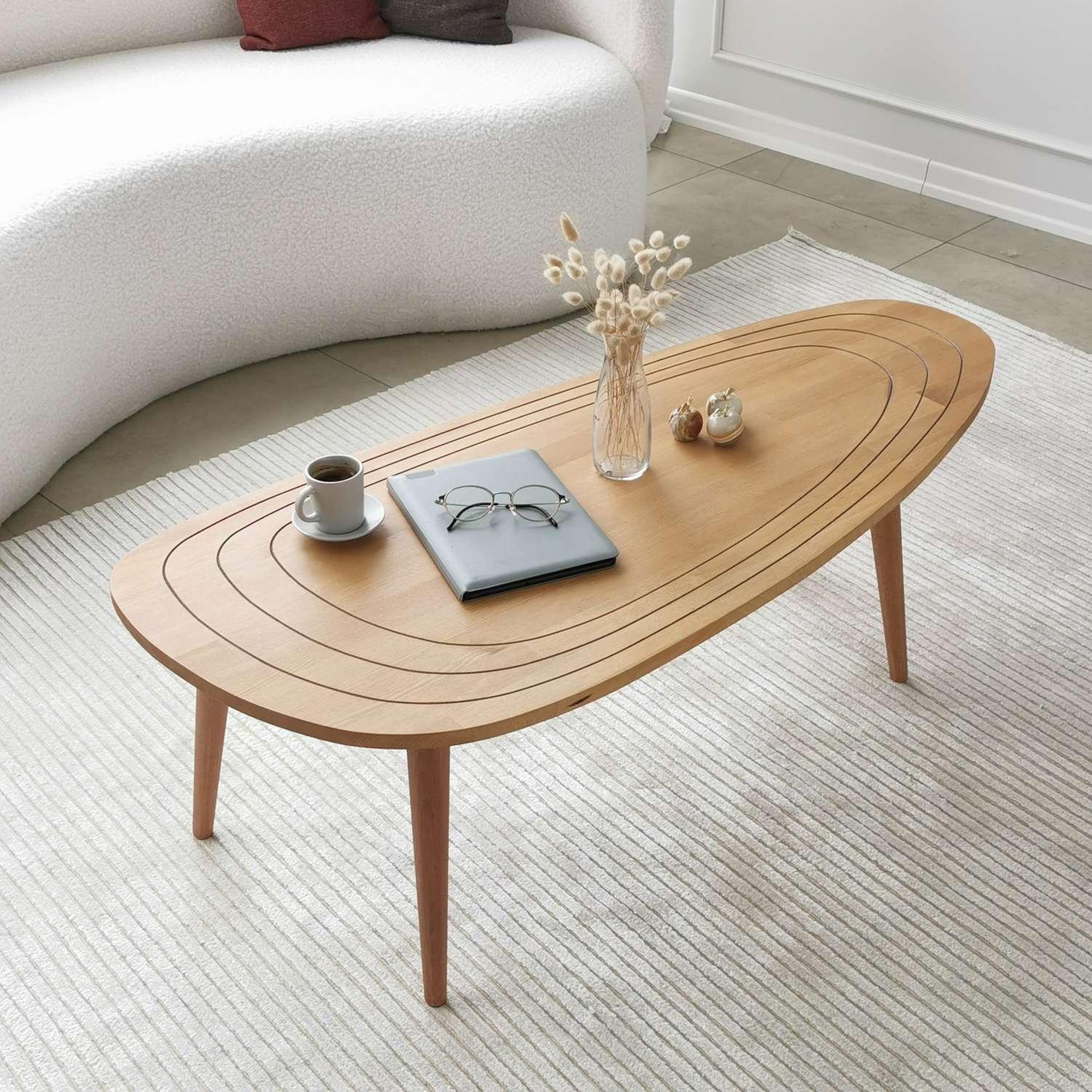 Voir la diapositive 5 : TOILINUX Table basse Théodore en bois massif