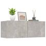 Voir la diapositive 4 : VIDAXL Meubles TV 2 pcs gris beton 80x30x30 cm bois d'ingenierie