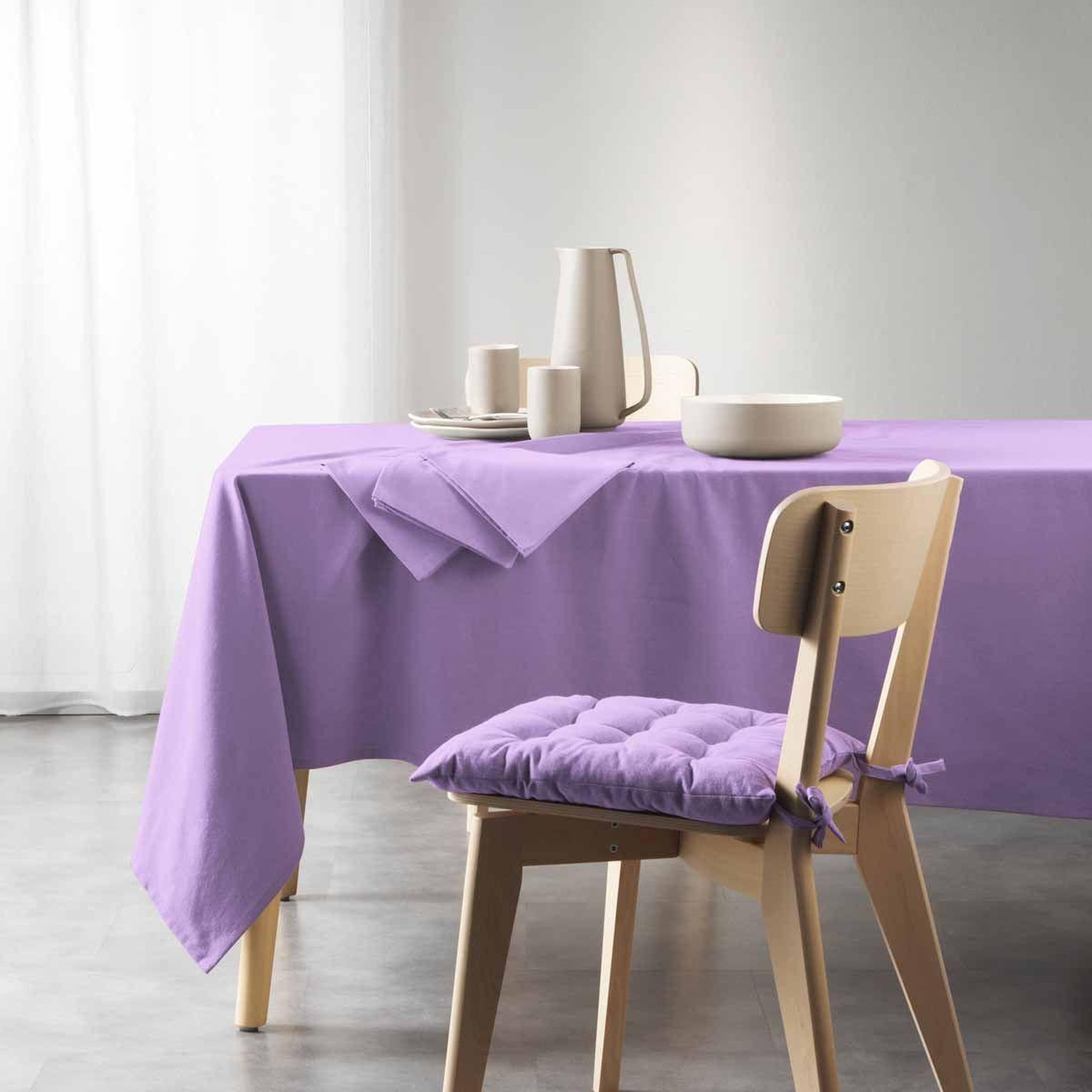 Douceur d'Intérieur Nappe rectangulaire  mistral  140x240cm lilas