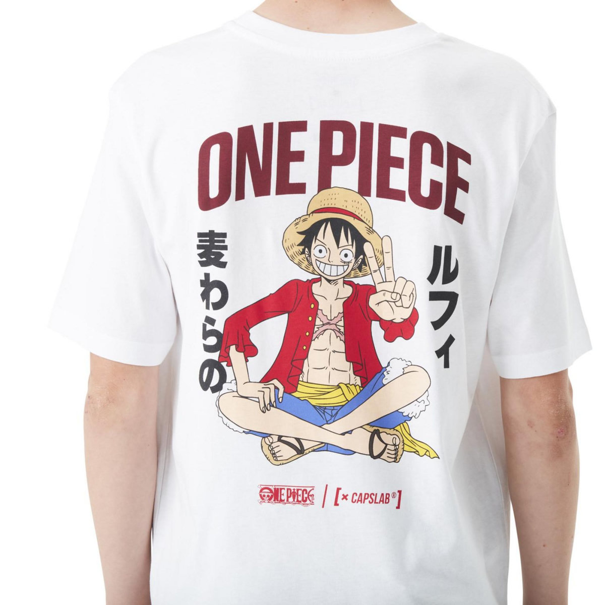 CAPSLAB T-shirt en coton garçon relax fit avec print  One Piece Luffy Jr