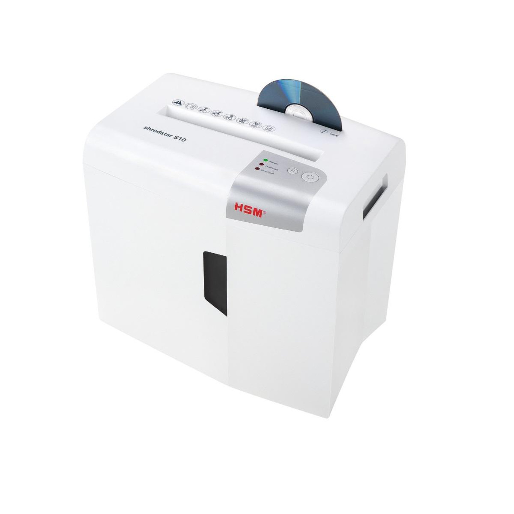 Voir la diapositive 4 : Hsm Destructeur de documents 10 feuilles coupe en bandes 6mm - 1042121