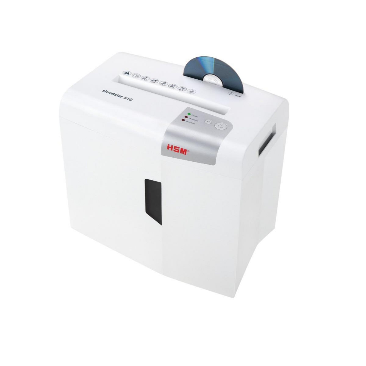 Hsm Destructeur de documents 10 feuilles coupe en bandes 6mm - 1042121