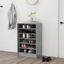 Voir la diapositive 1 : VIDAXL Armoire a chaussures Gris beton 60x35x92 cm Bois d'ingenierie