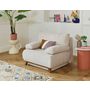 Voir la diapositive 5 : BEST MOBILIER Cristal - fauteuil - convertible avec coffre - en velours texturé